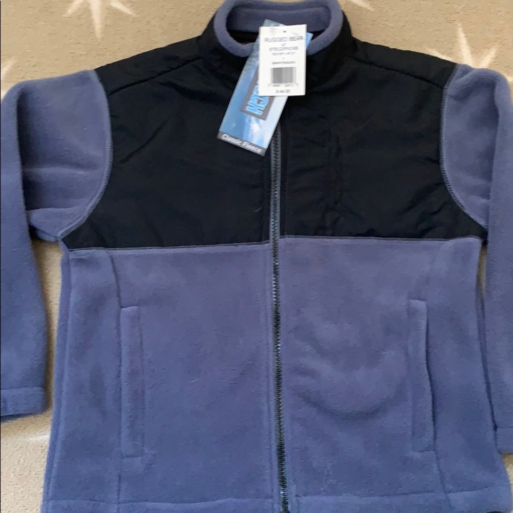 Rugged Bear fleece graphite color jacket size 7